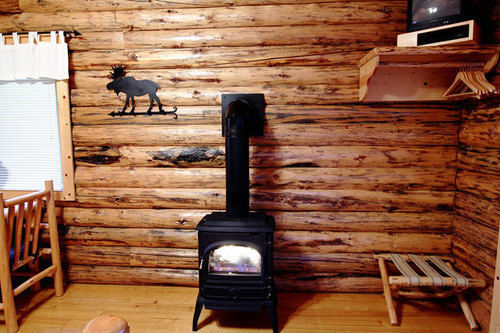 Silverwolf Log Chalets Coram Exterior foto